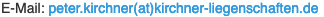 E-Mail-Adresse der Kirchner Liegenschaften GmbH